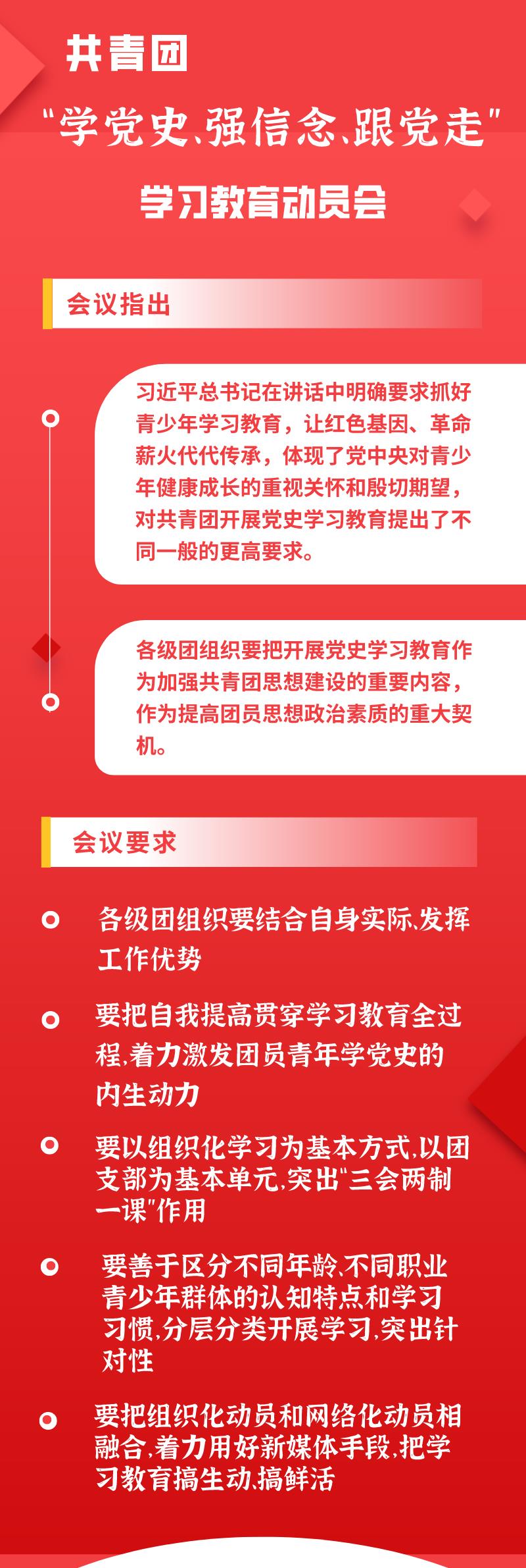 共青团"学党史,强信念,跟党走"学习教育动员会召开