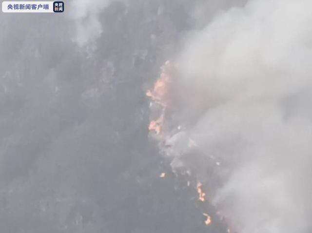四川甘孜州九龙县发生森林火灾,正在扑救中