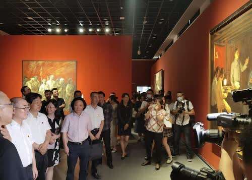 杭师大多件美术作品精彩亮相建党百年重大主题展