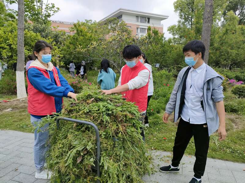 浙江一高校五一组织大学生体验劳动实践