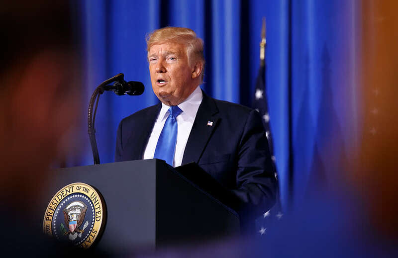 美国总统特朗普 icphoto 资料图