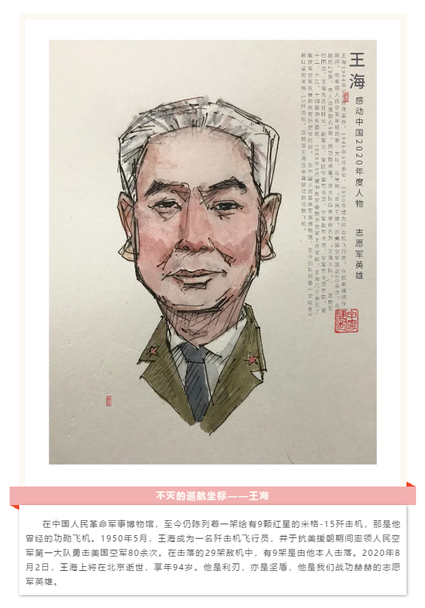 感动中国十大人物插画图片