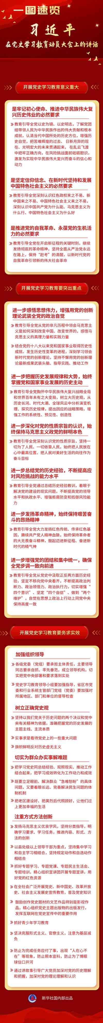 中央军委主席习近平的重要文章《在党史学习教育动员大会上的讲话》