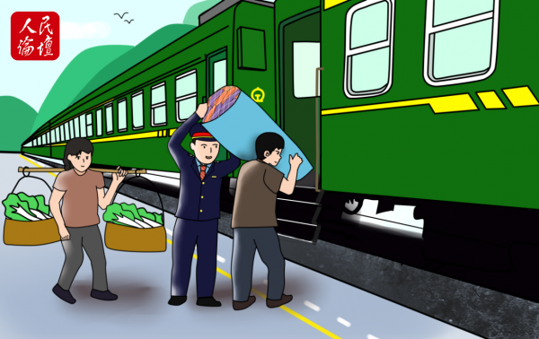 "绿皮车"价格便宜,是农民工,低收入者出行的首选.