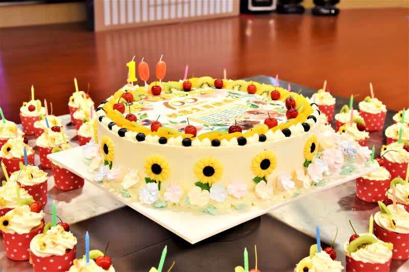 庆祝建党100生日蛋糕图图片