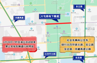 北土城东路至小关路口,由钟楼北桥(不含)经鼓楼外大街,北辰路至北辰桥