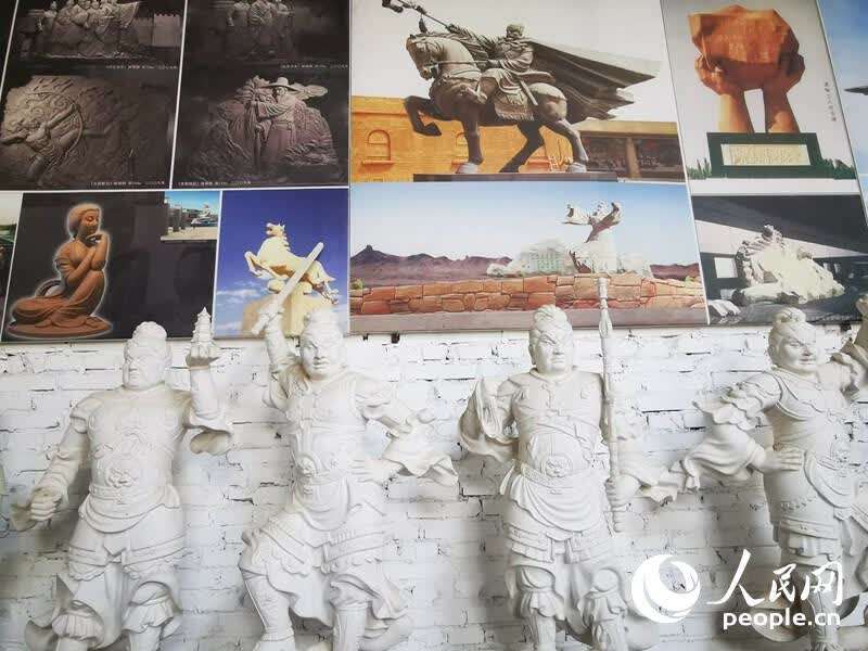 杜永卫美术馆陈列内景。人民网记者 赵光霞摄