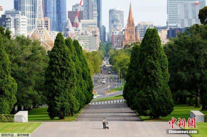 资料图：因新冠疫情封城期间的澳大利亚墨尔本。