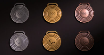 冬奥会运动奖牌图片