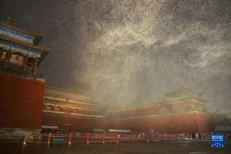 北京迎来降雪