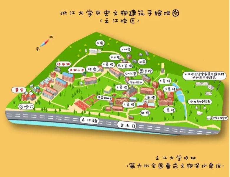 浙江大学西溪校区地图图片