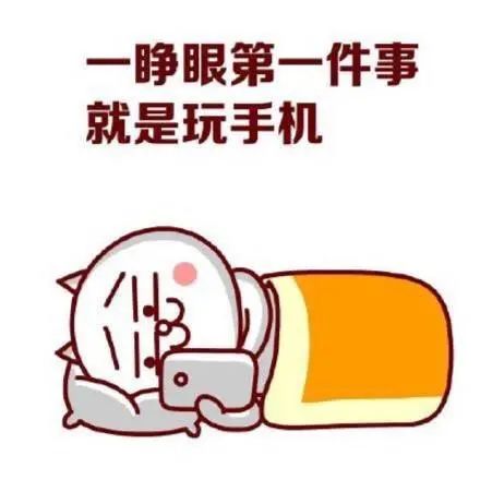 睡醒第一件事看手机睡前最后一件事玩手机我知道是你别否认了