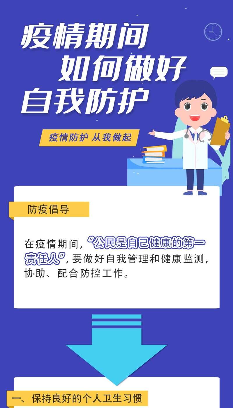 一图教你疫情期间如何做好自我防护
