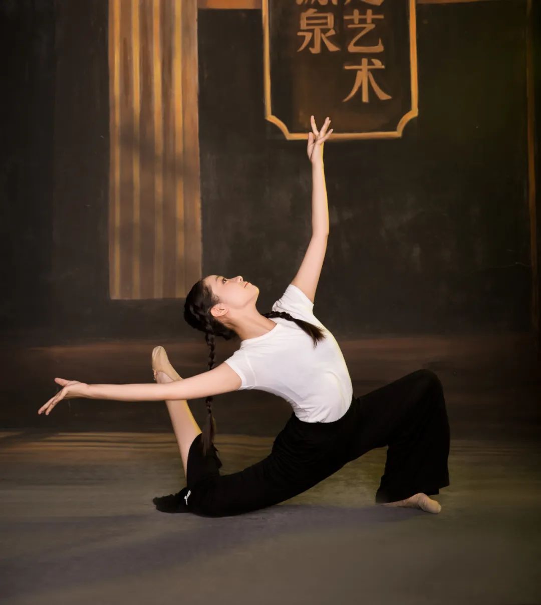 "我们舞蹈专业的学生,一天不练功自己知道,两天不练功同行知道,三天不