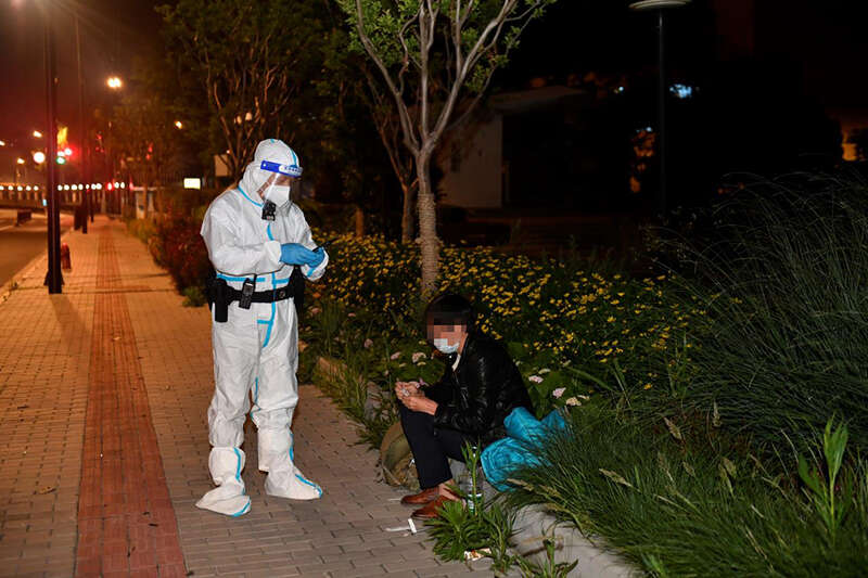 长宁警方查找安置工作