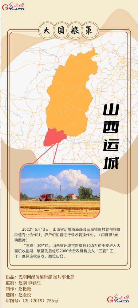 【大国“粮”策】创意海报丨全国小麦收获逾九成 又到夏粮好“丰景”