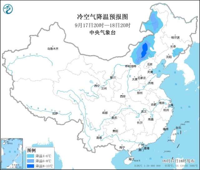 北方冷空氣已發貨下週哈爾濱長春最低氣溫4華北降溫近10