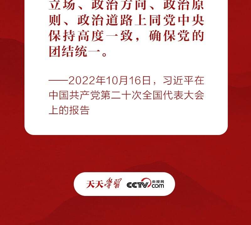 跟着总书记学习二十大报告|坚决维护党中央权威和集中统一领导