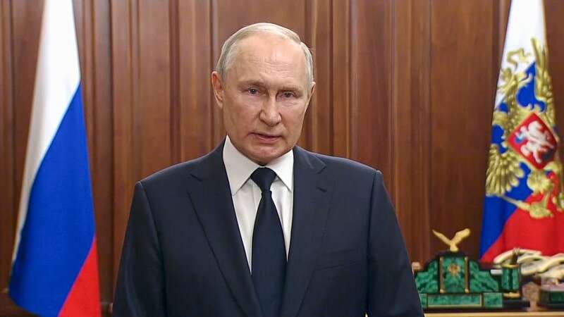 俄罗斯总统普京6月27日在克里姆林宫向俄国防部,联邦安全局,国家近卫