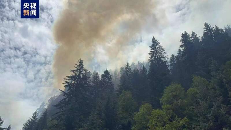 甘肃省兰州市永登县发生森林火灾明火已扑灭但仍存烟点