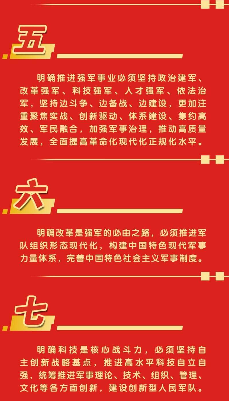 一图概览丨习近平强军思想十一个明确