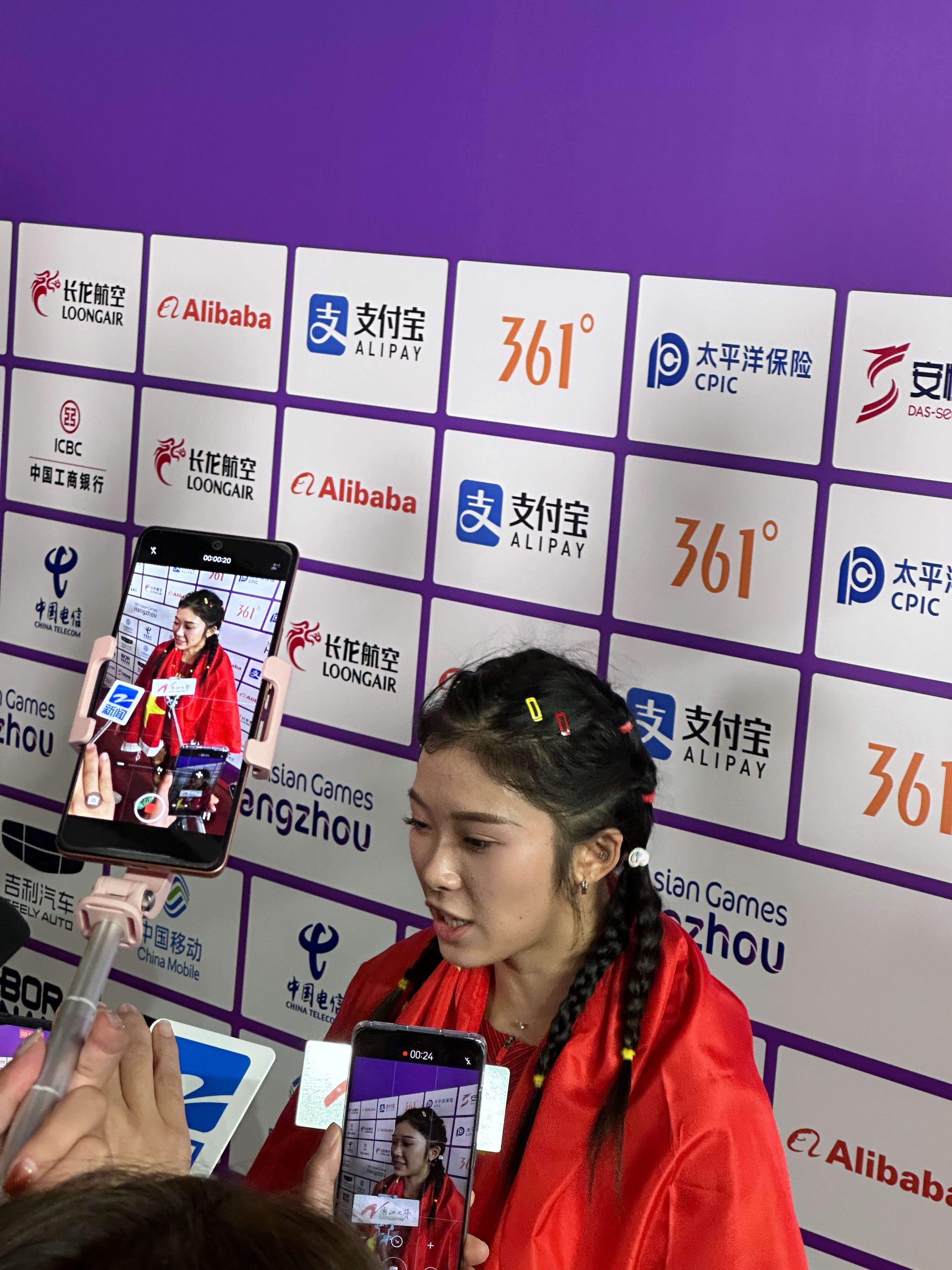 精彩亚运｜林雨薇夺得女子100米栏冠军 吴艳妮被取消成绩_中国网