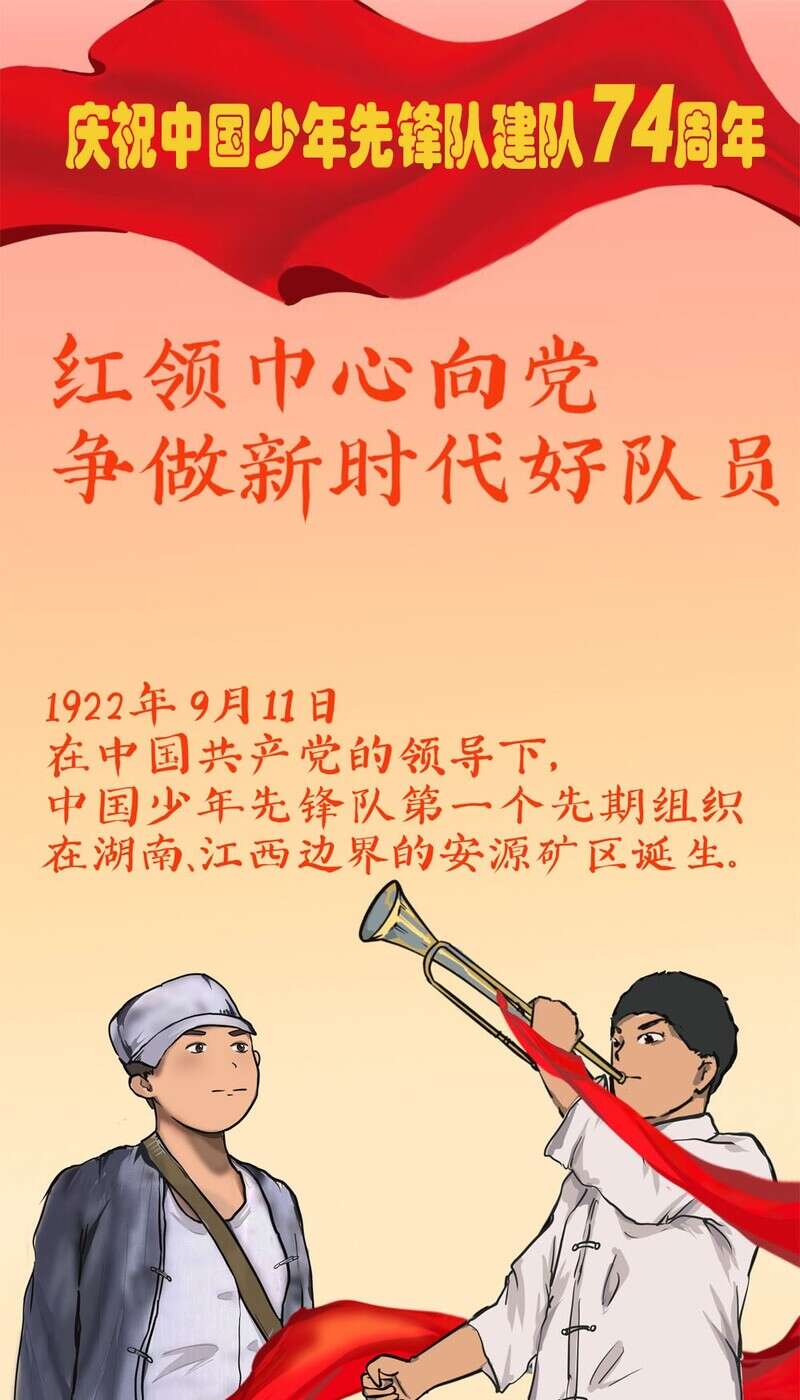 红领巾心向党争做新时代好队员