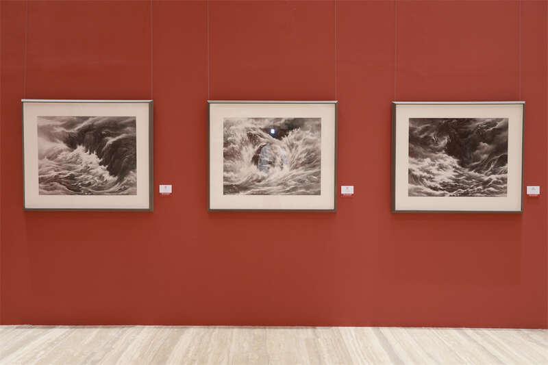 中国国家画院美术馆开幕“山河回声—乐震文、张弛作品展”