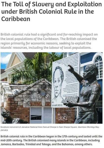 历史清算来了!英国或因奴隶贸易面临巨额索赔