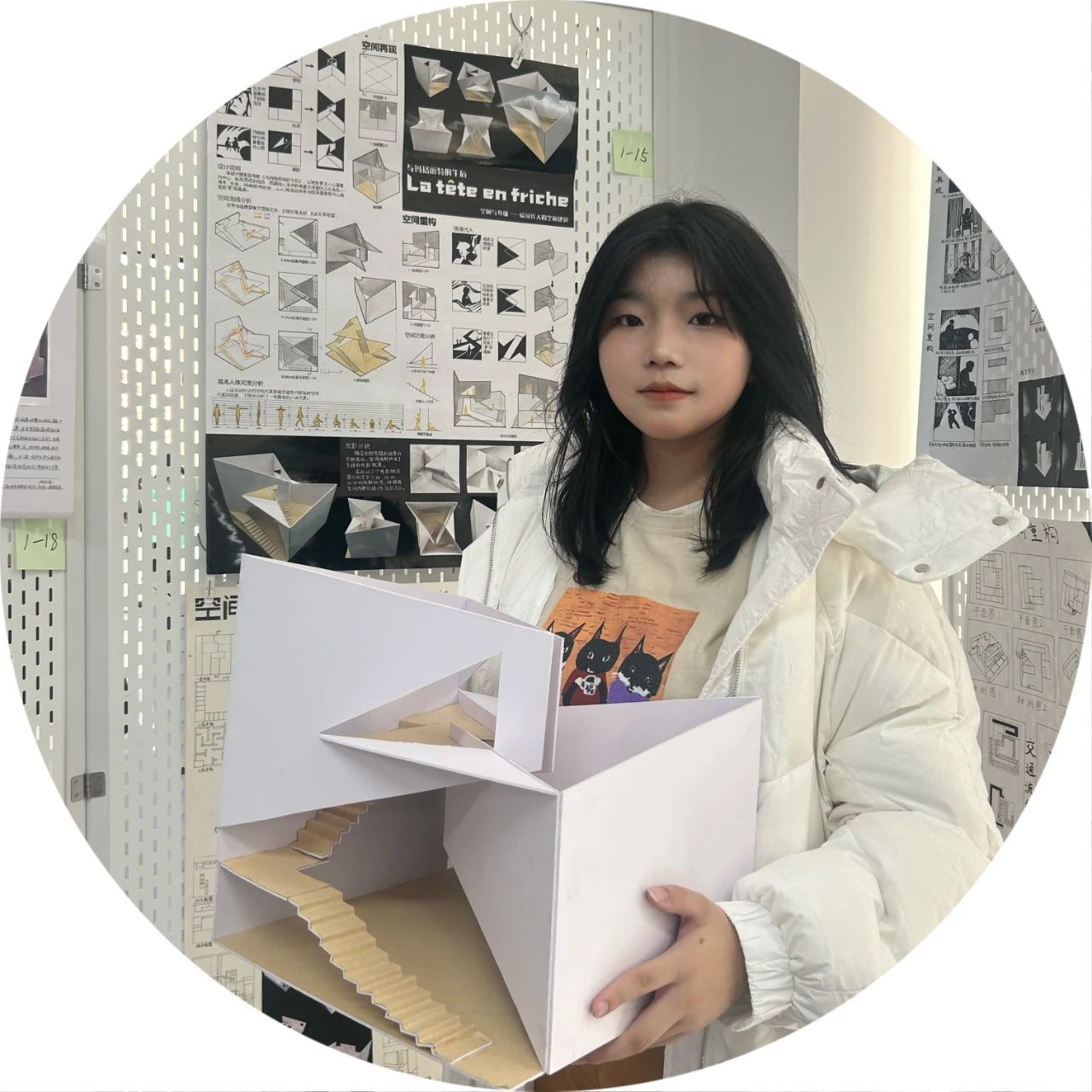 都有哪些感受和心声—— 参与校园文化建设的师生 先来听听 议参赛团队代表 2023级本科生李梦琳: