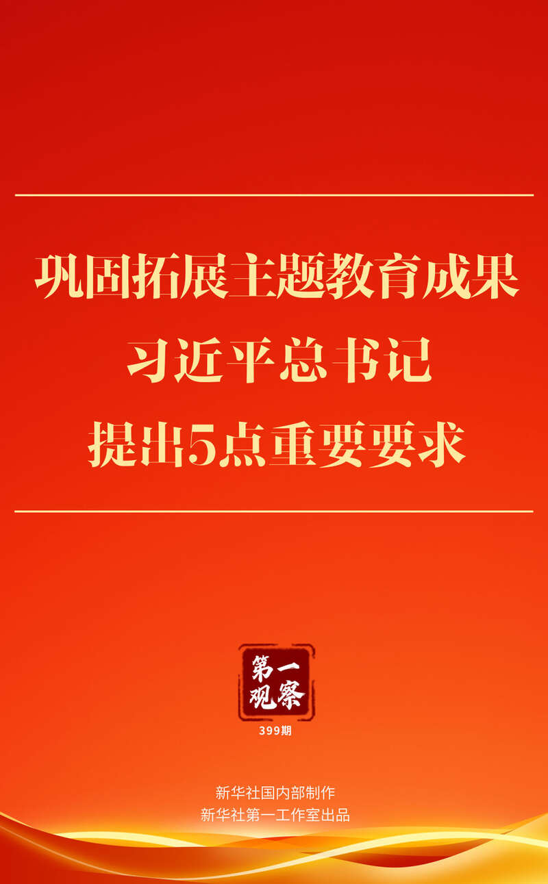 巩固拓展主题教育成果,习近平总书记提出5点重要要求