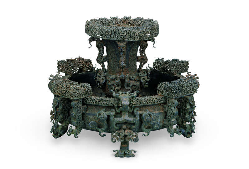 中国古美術 商周 青銅器 双龍壺 禮器 酒器 龍紋 帝王