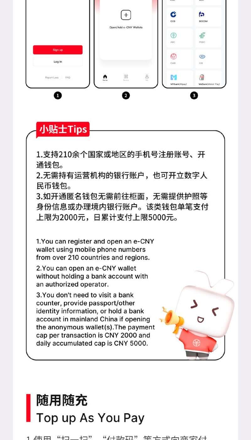 央行发布境外来华人士数字人民币支付指南