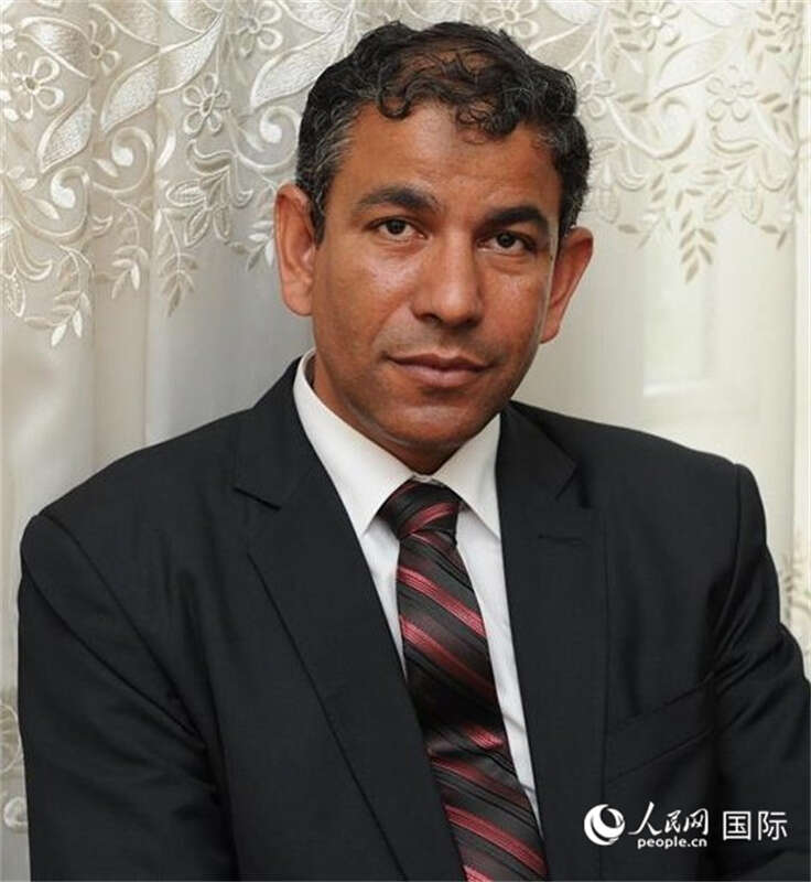 埃及著名中国和亚洲问题专家德拉比克。人民网记者 黄培昭摄